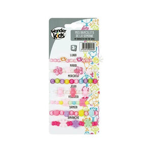 Set de 7 bracelets de la semaine en perles 