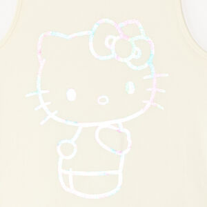 Débardeur uni print Hello Kitty iridescent pour fille 