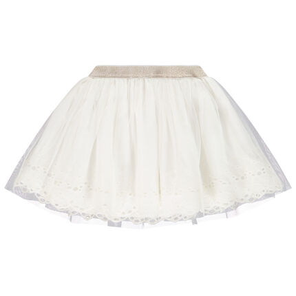 Jupe En Tulle Avec Broderies Anglaises Pour Bebe Fille Orchestra Fr