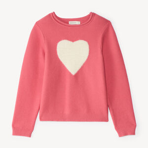 Pull fille texturé à motif fantaisie 