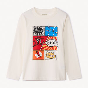 T-shirt manches longues print fantaisie pour garçon 