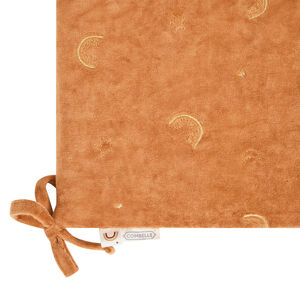 Tour de lit en velours Douce Hirondelle camel 