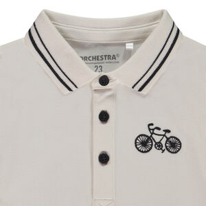 Polo manches longues broderie vélo pour bébé garçon 