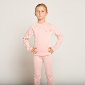 T-shirt manches longues de ski bicolore pour fille  