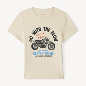 T-shirt manches courtes garçon imprimé fantaisie 