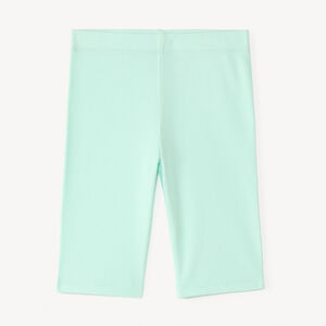 Caleçon cycliste uni en maille côtelée pour fille 