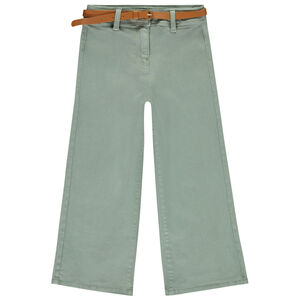 Jean overdyed large avec ceinture pour fille  