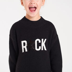 Robe en tricot manches longues fille 