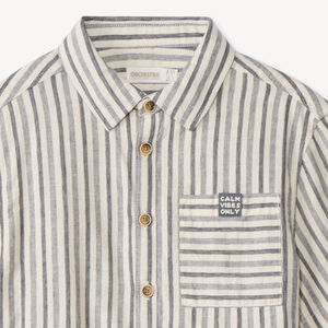 Chemise manches courtes à rayures pour garçon  