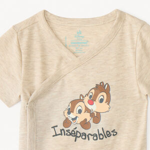 Lot de 3 bodies manches courtes Tic & Tac Disney pour bébé garçon (finitions différentes selon l'âge) 