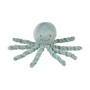 Peluche pieuvre Lapidou vert de gris 