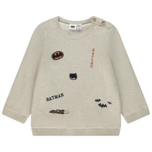 Pull en tricot doublé patchs Batman Warner pour bébé garçon 