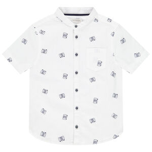 Chemise manches courtes col mao pour garçon 