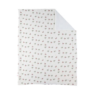 Couverture en mousseline 75 x 100 cm imprimé Cute Gorilla blanc 