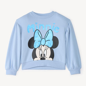 Sweat fille en molleton print Minnie Disney 