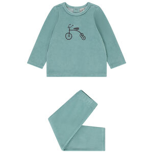 Pyjama 2 pièces en velours print fantaisie pour bébé garçon 