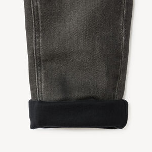Jean droit doublé garçon effet used 