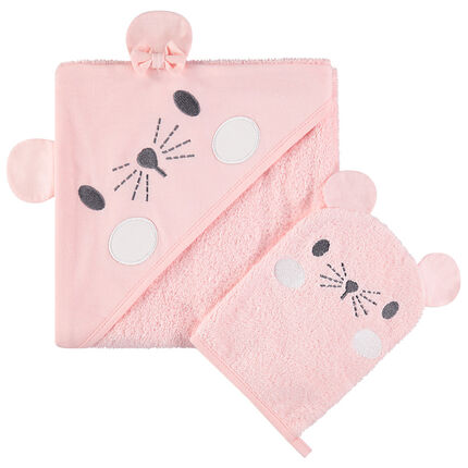 Cape De Bain Et Gant De Toilette Souris Orchestra Fr