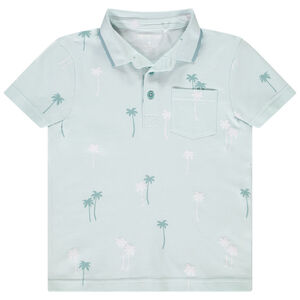 Polo manches courtes imprimé palmiers pour garçon  
