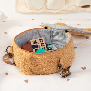 Sac bandoulière en sherpa effet peluche Ours Teddy 