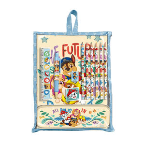 Set de papeterie 12 pièces sous pochette Pat'Patrouille 