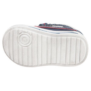 Chaussures forme bateau aspect cuir à scratchs 