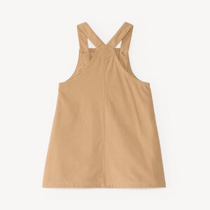 Robe salopette bébé fille en velours uni 