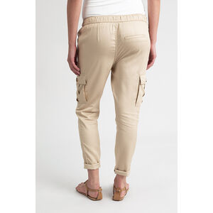 Pantalon de grossesse fluie uni à poches 