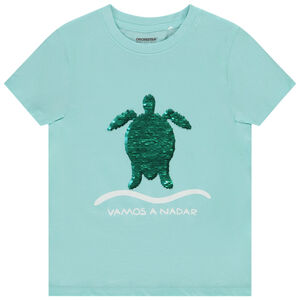 T-shirt manches courtes à sequins magiques pour garçon 