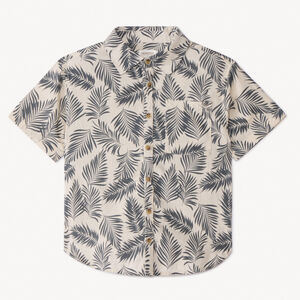 Chemise manches courtes imprimé feuillage pour garçon 