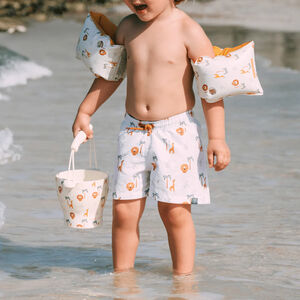 Set de plage seau + pelle + 3 moules - Jungle 