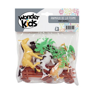 Pack 8 animaux de la ferme + accessoires 
