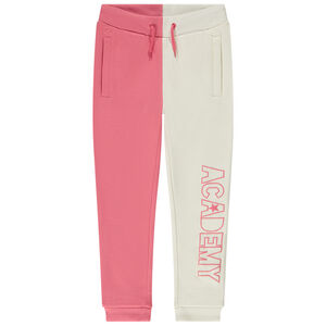 Pantalon de jogging en molleton effet color block pour fille 