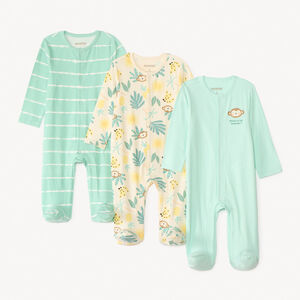 Lot de 3 dors-bien imprimés fantaisies pour bébé garçon - ouvertures différentes selon l'âge 