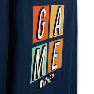 T-shirt manches longues à print en relief pour garçon 