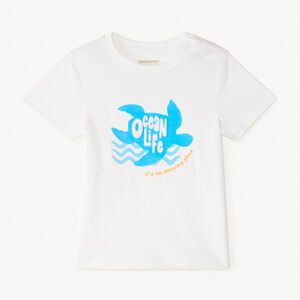 T-shirt manches courtes motifs fantaisie embossés pour bébé garçon 