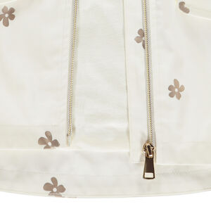 Parka gomme imprimé fleurs dorées pour fille 