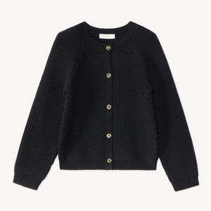 Gilet fille tricot fantaisie 