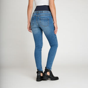 Jean slim de grossesse avec bandeau haut 
