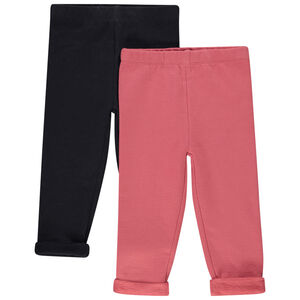 Lot de 2 caleçons fleece unis pour bébé fille 