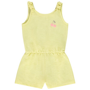 Combishort broderie cerises pour bébé fille 