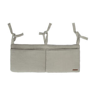 Pochette de lit à suspendre en gaze vert 
