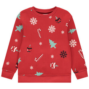Sweat molleton imprimé Noël pour garçon 