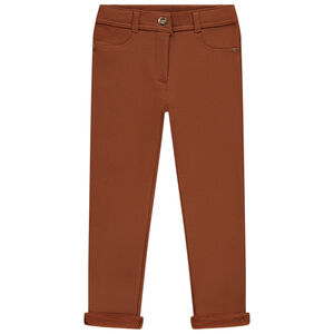 Pantalon uni en molleton pour fille  