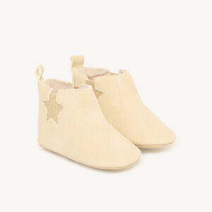 Demi-bottes bébé fille avec découpe étoile 