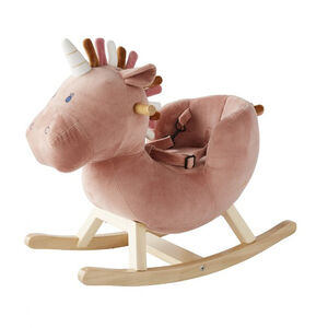 Licorne à bascule Lina Veloudoux 12M+ - Rose 
