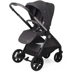 Poussette trio Bellagio 2 + nacelle Flexi + coque First-Seat Recline black satin 