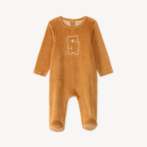 Dors-bien bébé garçon en velours print mignon 