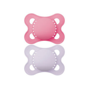 Lot de 2 sucettes silicone Original 2-6M tendance (modèle aléatoire) 