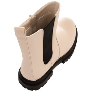 Bottines effet cuir avec semelles chunky pour fille 